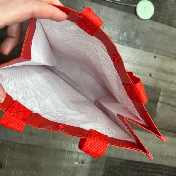 Lululemon Athletica Small Reuseable Vibrant Red Shopping Bag - Picture 4 of 7